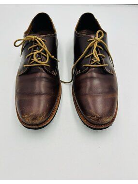 Timberland Classic Oxford Lace-Up Shoes Brown Genuine Leather Men's Size 13